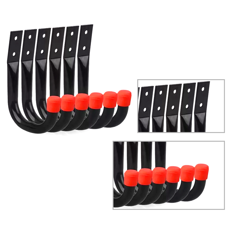 6Pcs Garage Heavy Duty Hooks Organizer Wall Mount Hanging Storage Utility Hangers