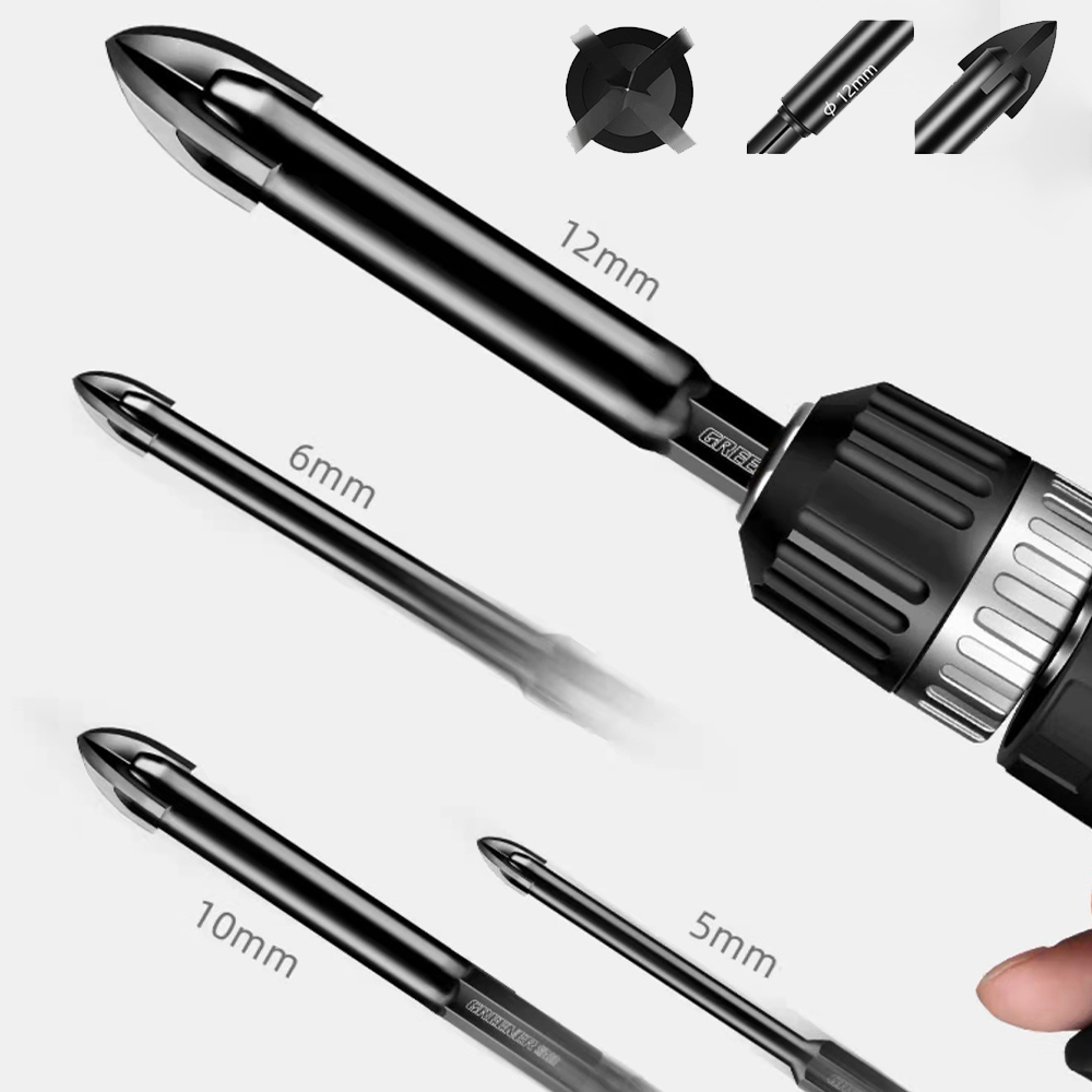 7Pcs Dry Diamond Drill Bits Set for Granite Tile Glass Marble Ceramic