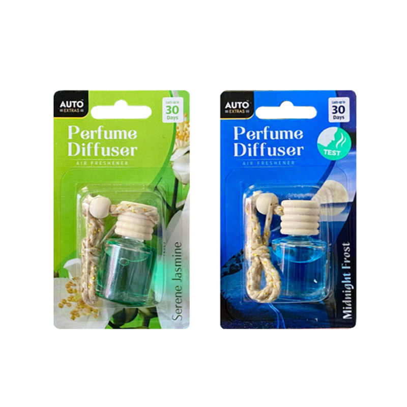 8mL Car Air Freshener with Vent Clip Glass Bottle Diffuser Hanger Automotive Air Freshener Random Sent