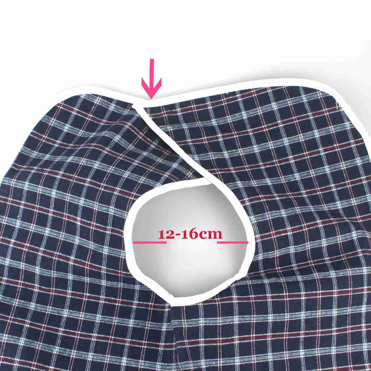 Adult Elderly Disable Mealtime Bib Clothing Protector Large Apron Waterproof - Blue