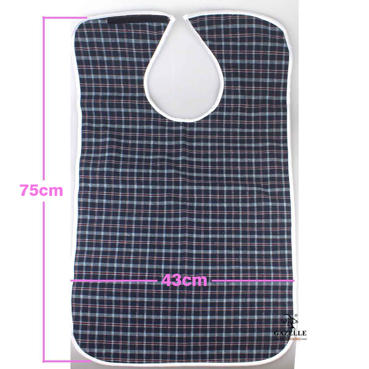 Adult Elderly Disable Mealtime Bib Clothing Protector Large Apron Waterproof - Blue
