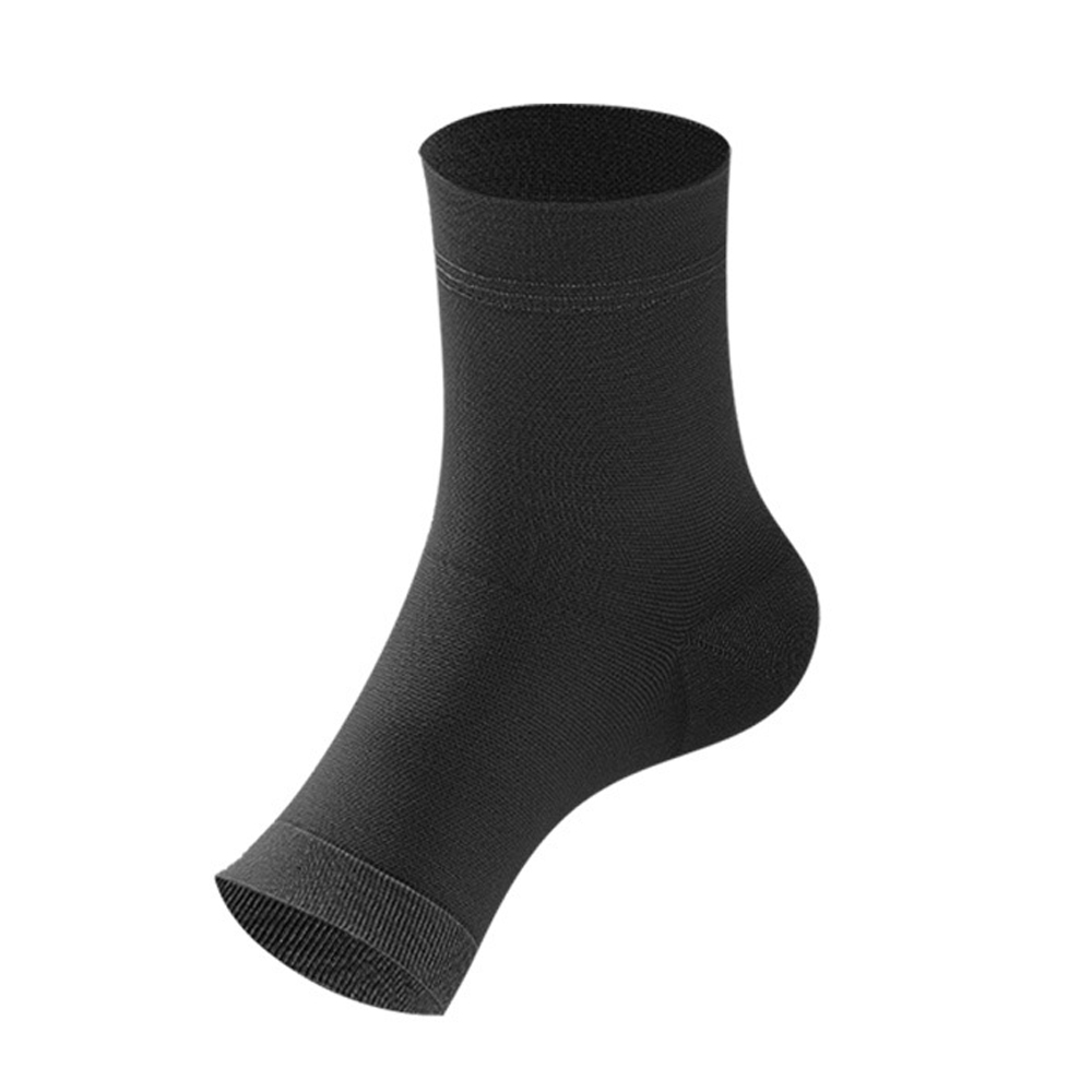 Ankle Compression Sleeve Open Toe Сompression Socks - Black M
