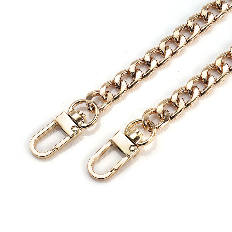 120CM Length Bag Metal Flat Chain Replacement Strap for Handbag Purse - Gold
