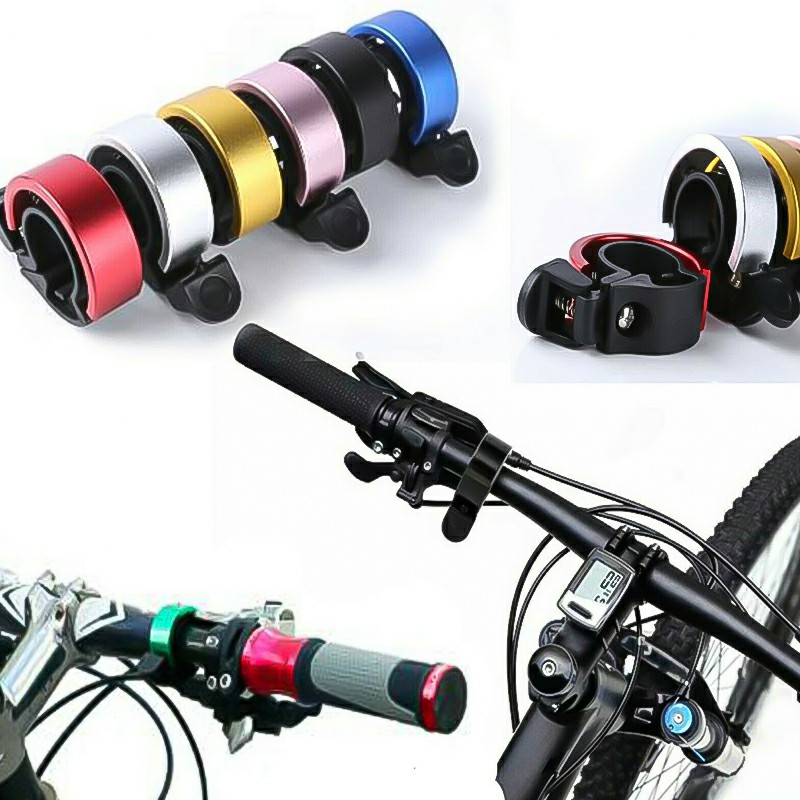 Bicycle Bell Aluminum Alloy Bike Alarm Handlebar Cycling Ring Loud - Black