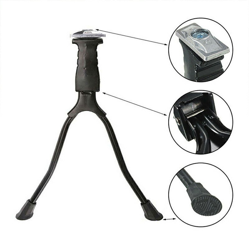 Bicycle Double Leg Stand Kickstand Parking Rack MTB Bike Sidekick Support Part
