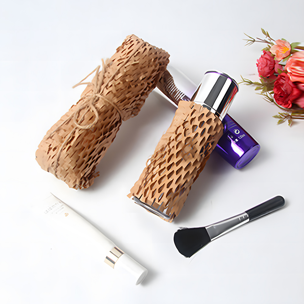 50m Brown Honeycomb Packing Paper Roll for Moving Shipping Packaging Materials Width 30cm