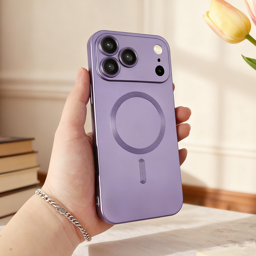 Case For Apple iPhone 17 Pro Max Shockproof Magnetic Silicone-Purple