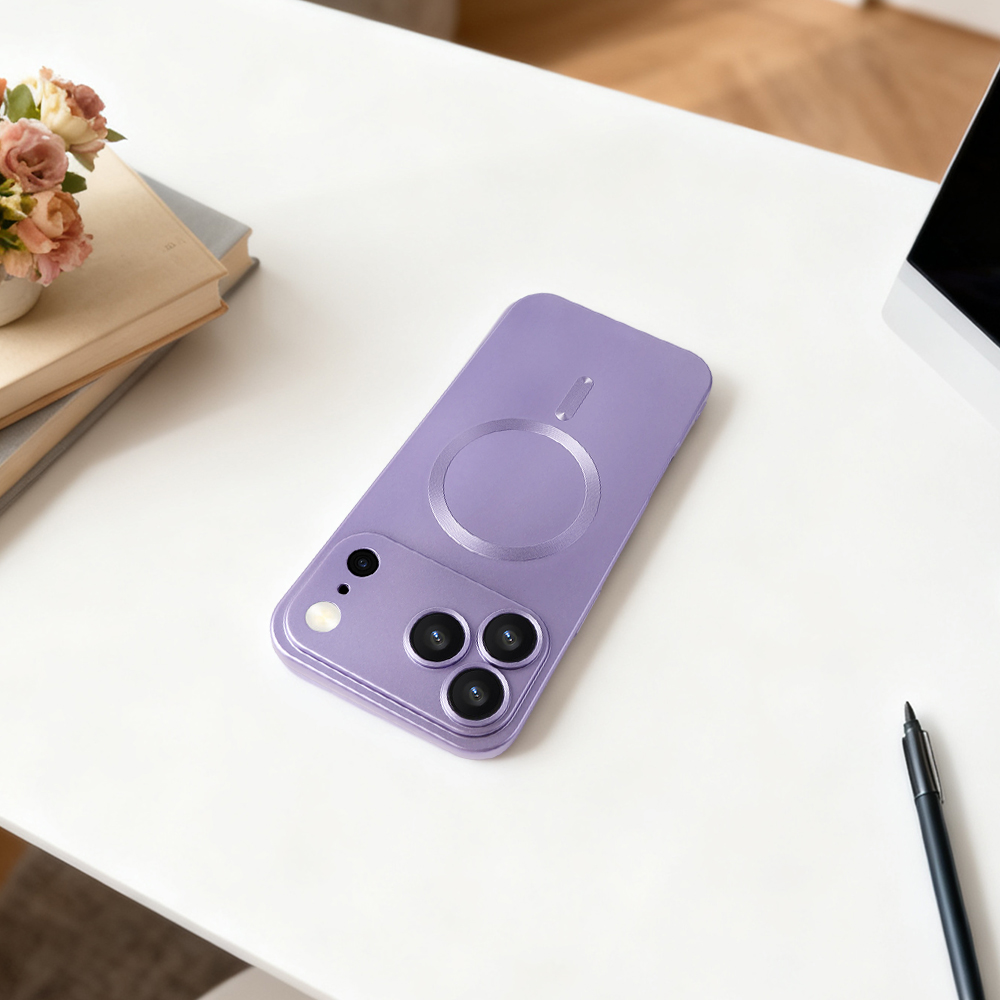 Case For Apple iPhone 17 Pro Max Shockproof Magnetic Silicone-Purple