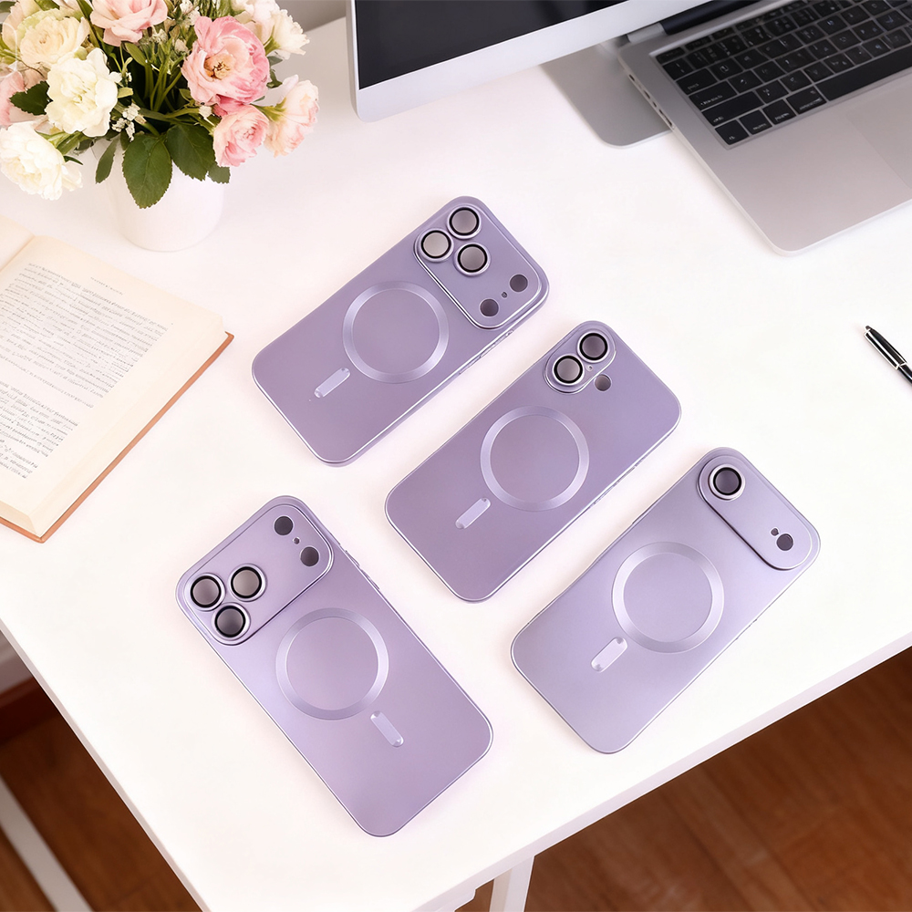 Case For Apple iPhone 17 Pro Max Shockproof Magnetic Silicone-Purple