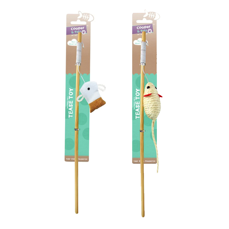 Cat Scratch Interactive Stick Pet Supplies Cat Tease Rod Cat Toy - Fish