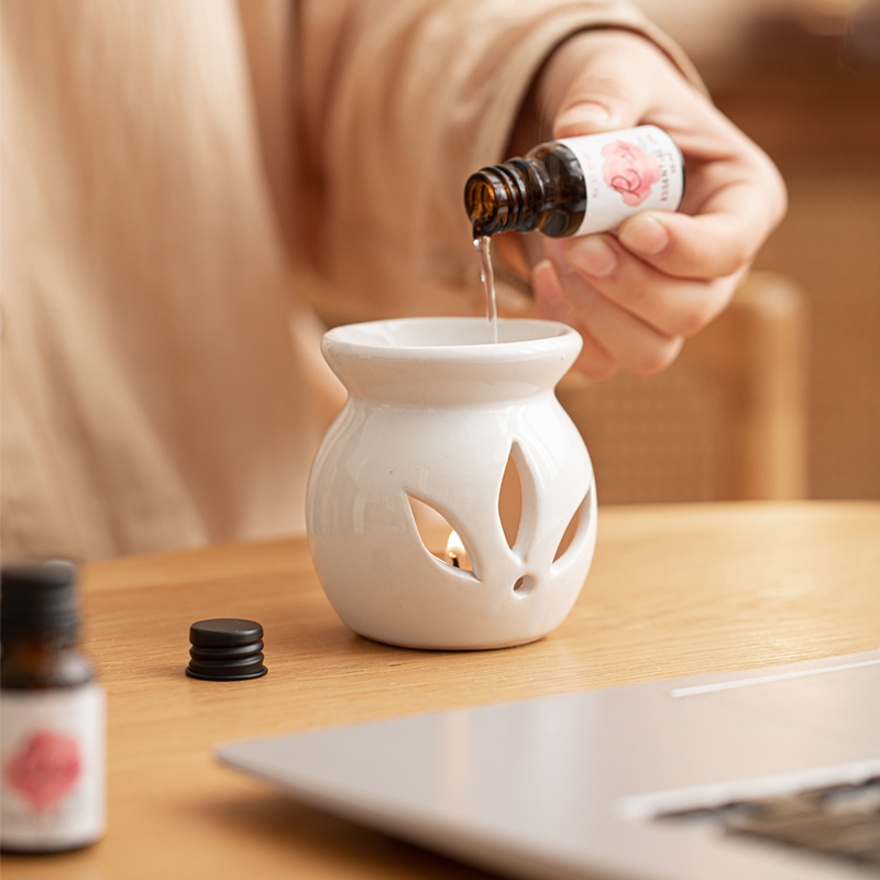 Ceramic Oil Burner Set Burner Includes Oil Wax Tea Lights Burner