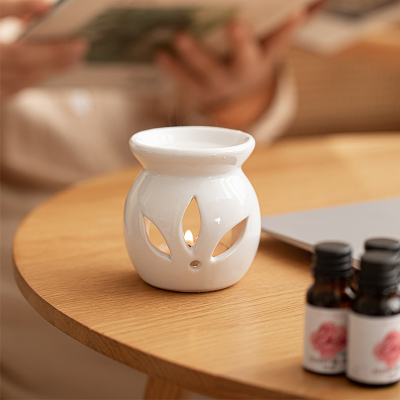 Ceramic Oil Burner Set Burner Includes Oil Wax Tea Lights Burner