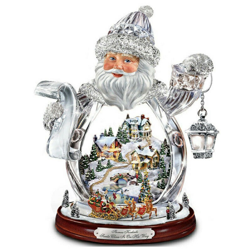 Christmas Window Stickers Xmas Snowman Santa Art Decal Wall Home Shop Decor - Santa G