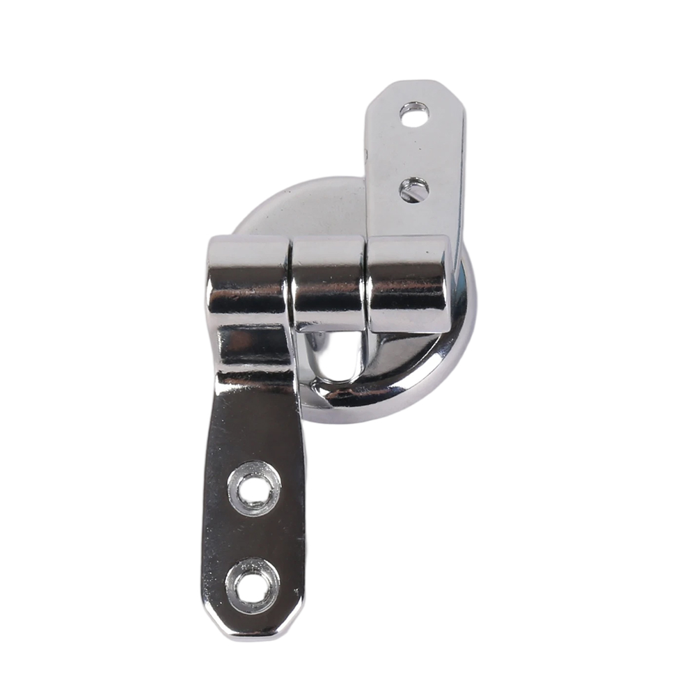 Chrome Replacement Set Toilet Seat Hinges with Fittings Universal Mountings