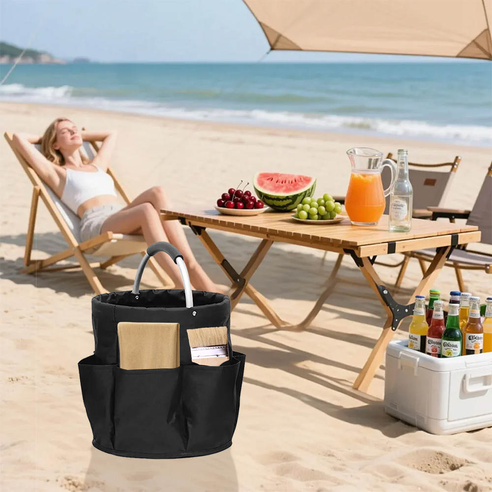 Cleaning Basket with Handle Multifunctional Garden Tools Bag Cleaning Caddy