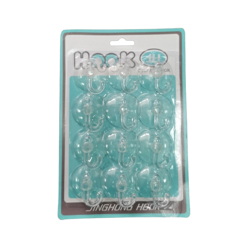 Clear Suction Hooks Window Suckers for Bathroom Kitchen Pack of 12