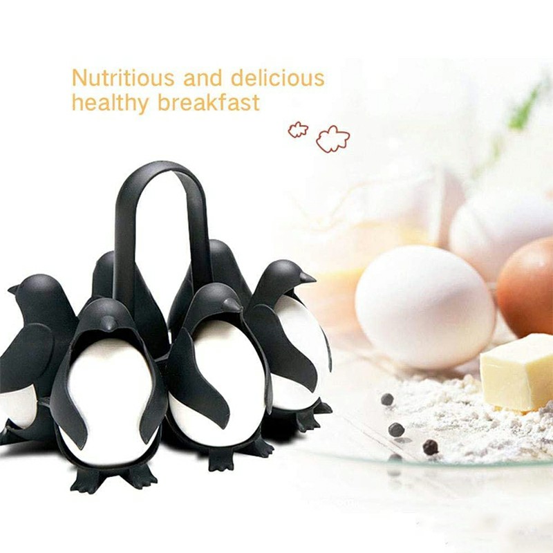 Cook Store and Serve Egg Holder Penguin-Shaped Boiled Egg Cooker