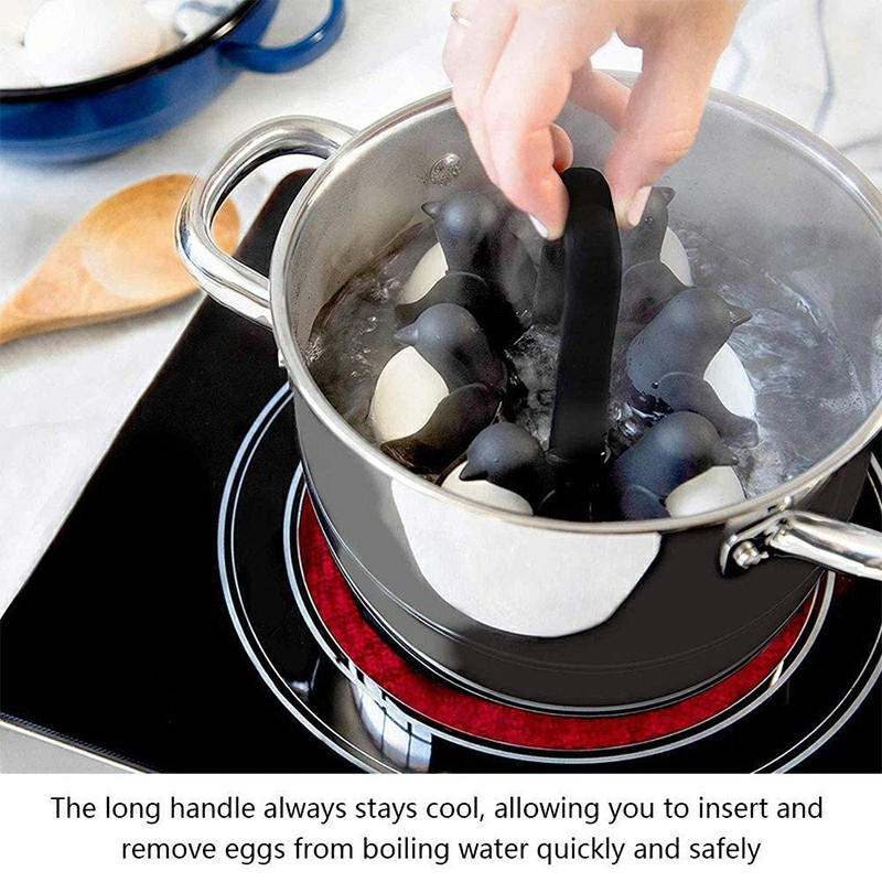 Cook Store and Serve Egg Holder Penguin-Shaped Boiled Egg Cooker