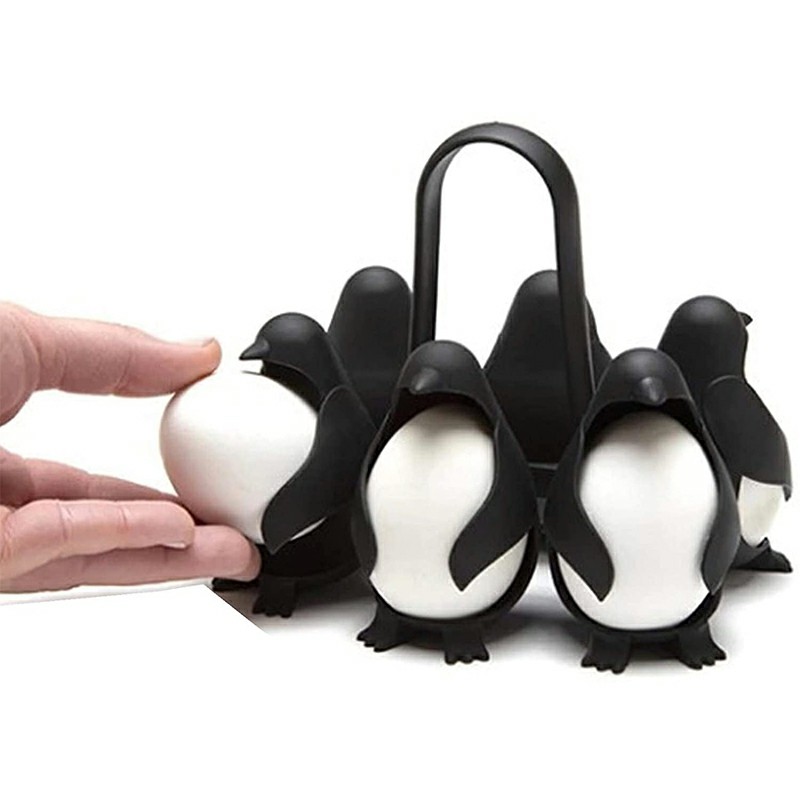 Cook Store and Serve Egg Holder Penguin-Shaped Boiled Egg Cooker