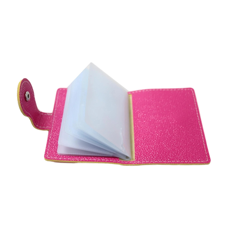 Credit Card Holder Compact Wallet ID Bank Card Case Purse 20 Thickening Plastic Insert Sleeves 10 x 8cm Random Colours