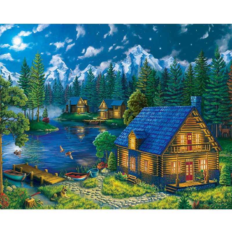 Diamond Painting Photo Custom Private Personal Custom Wedding Parents Gift - Spring Forest