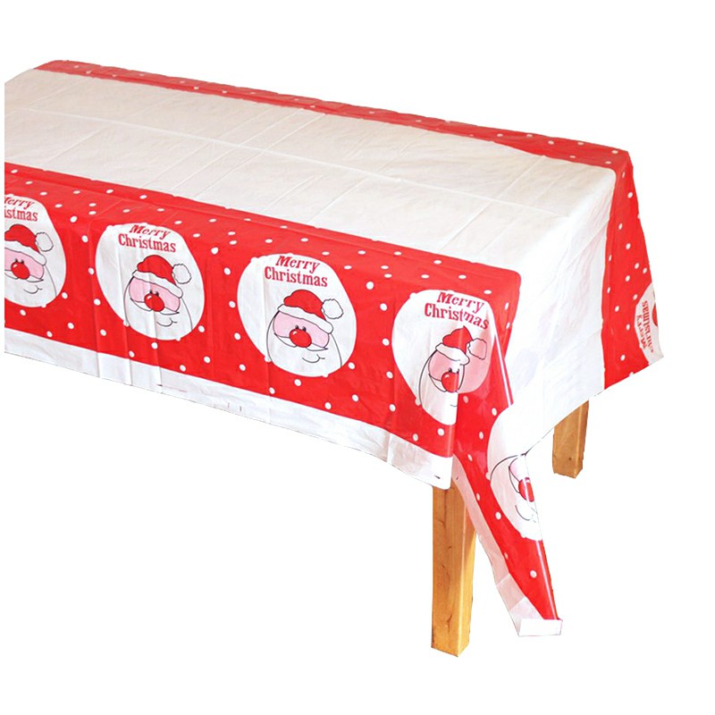 Disposable Christmas Themed Table Cloths Xmas Party Table Cover Home Decoration - Christmas 4