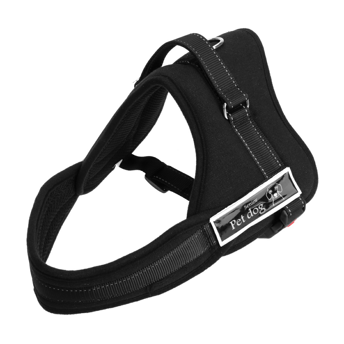 Dog Adjustable Control Soft Vest Harness Walk Collar Chest Strap Vest - Black M