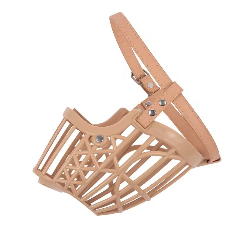 Dog Mouth Muzzle Soft Basket with Adjustable Strap Pets Accessory - Size 4