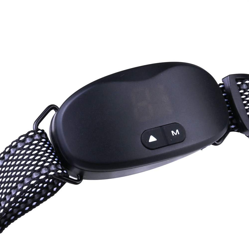 Dog Pet Training Collar Rechargeable Waterproof Electric Shock Anti Bark Collar - Black