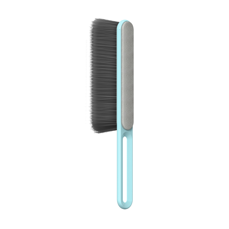 Double Sided Bed Cleaning Brush Sofa Hair Removal Dust Brush Clothes Brush - Blue
