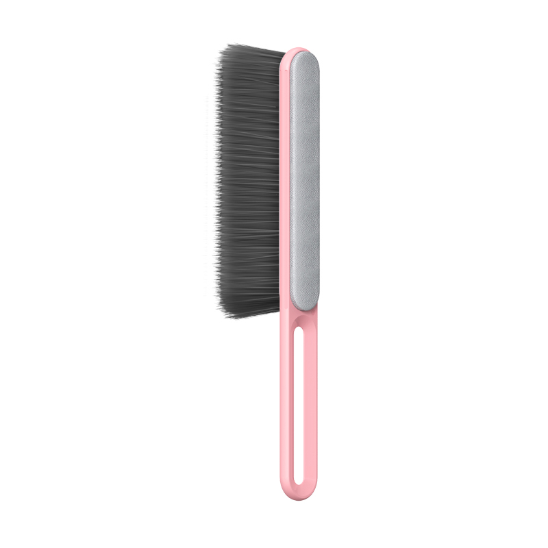 Double Sided Bed Cleaning Brush Sofa Hair Removal Dust Brush Clothes Brush - Pink