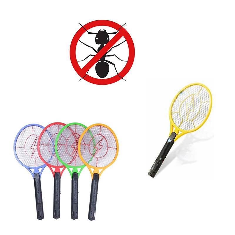 Electric Battery Operated Fly Mosquito Swatter Racket 50 x 21 cm - Random Colour
