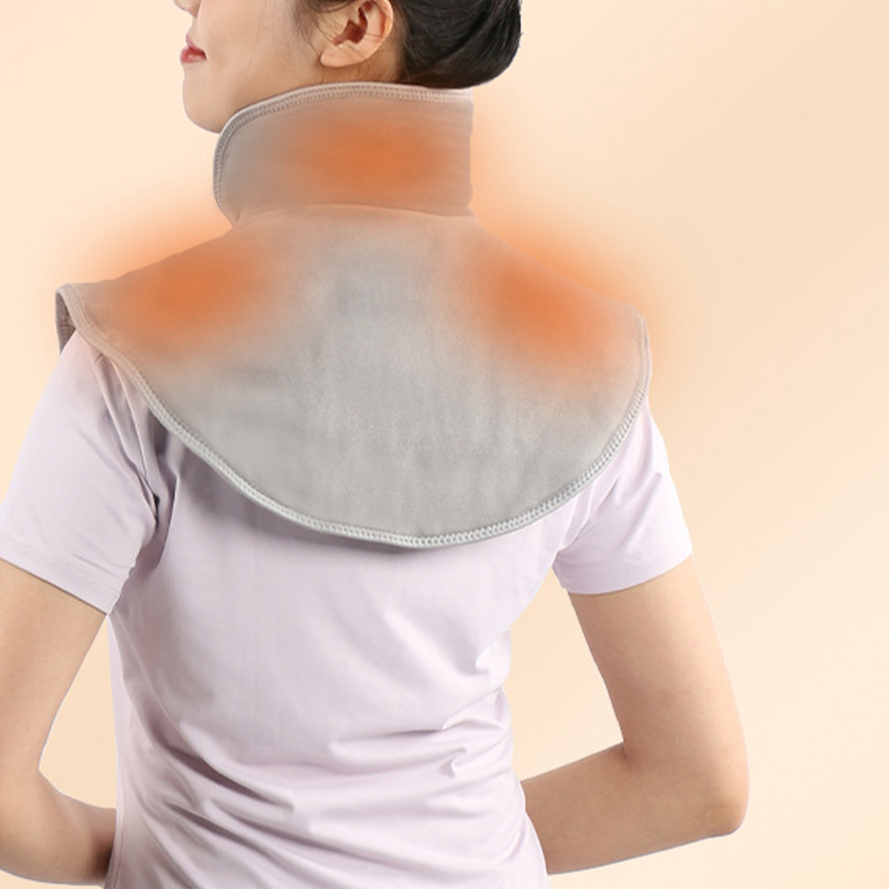 Electric Heating Shoulder Neck Pad Vibration Massager USB Cervical Warmer