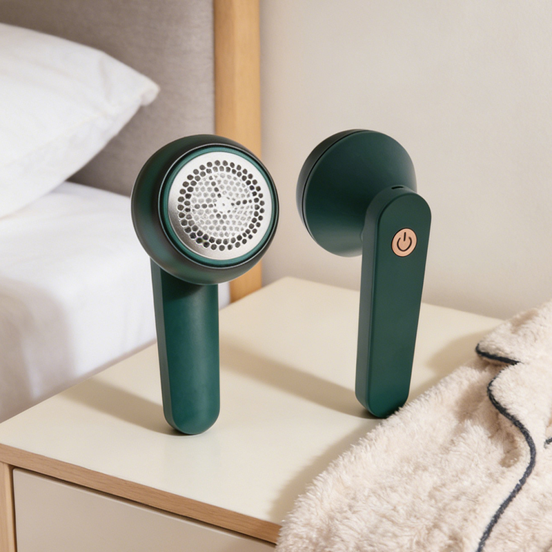 Electric Clothes Shaver Fabric Lint Fuzz Ball Remover USB Rechargeable Fabric Shaver Portable Fur Ball Trimmer Green