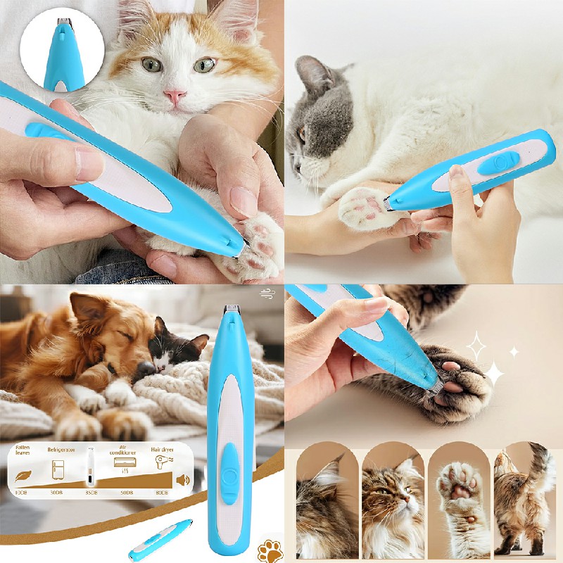 Electric Pet Groomer Trimmer LED Waterproof Pet Foot Hair Cat Dog Paw Shaver