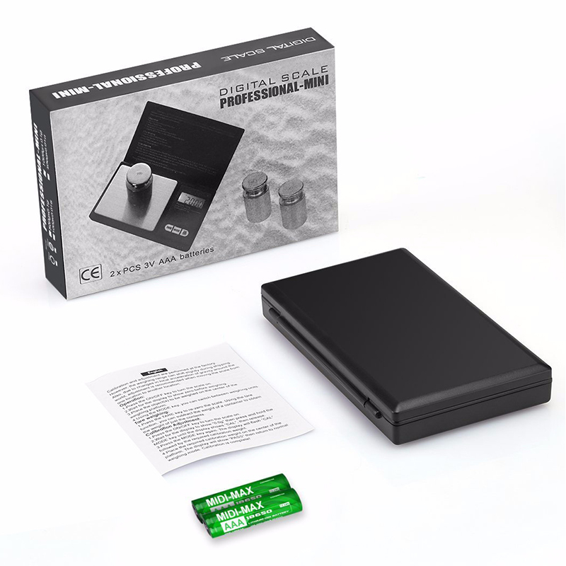 Electronic Pocket Mini Digital Gold Jewellery Weighing Scales Max 200g