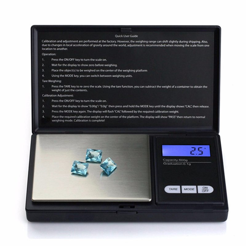 Electronic Pocket Mini Digital Gold Jewellery Weighing Scales Max 200g