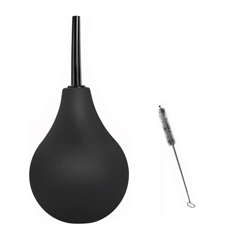 Enemator Set with Nozzle and Cleaning Brush Reusable Anal Douche for Men and Women