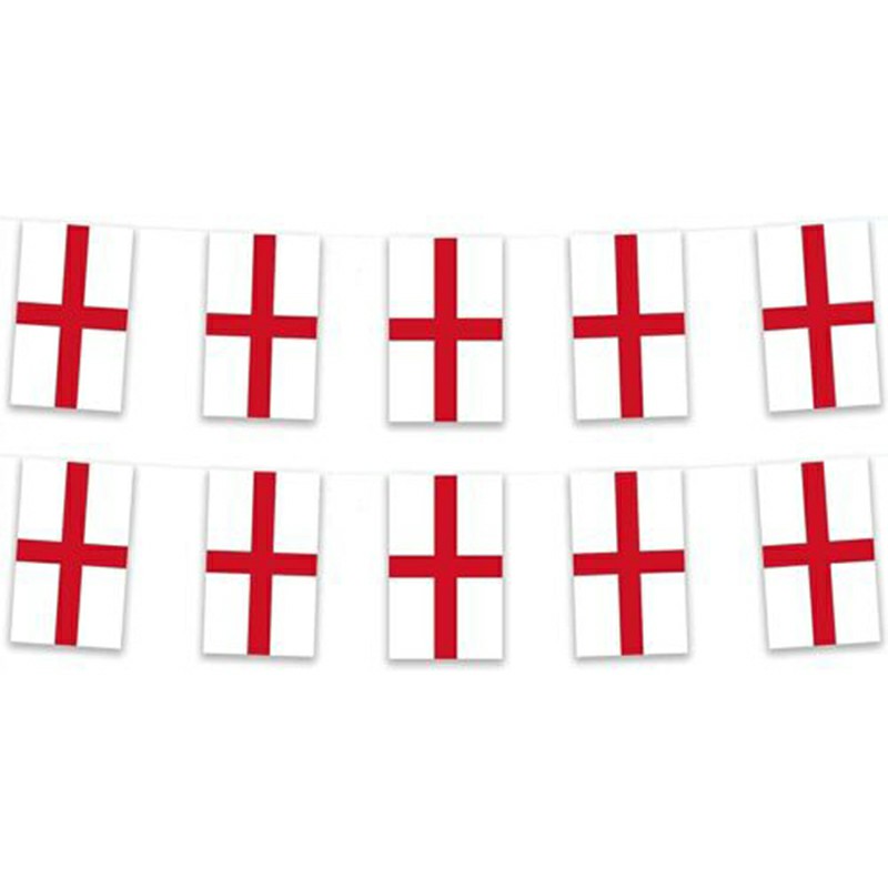 England World Cup Bunting Football St George 30 Flags 12M Bunting Banner Flags - Rectangle