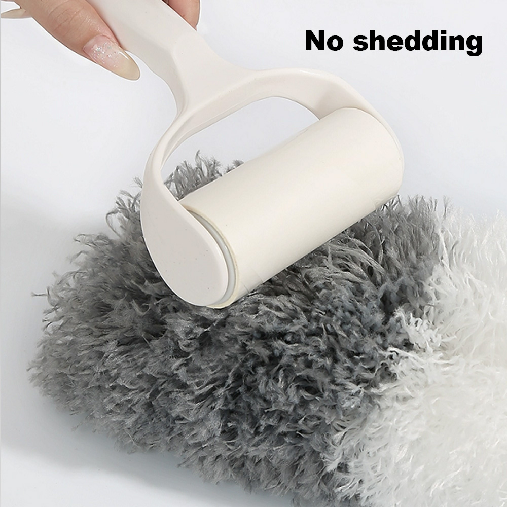 Extendable Feather Duster Long Duster Magic Cobweb Duster Brush - Grey+White