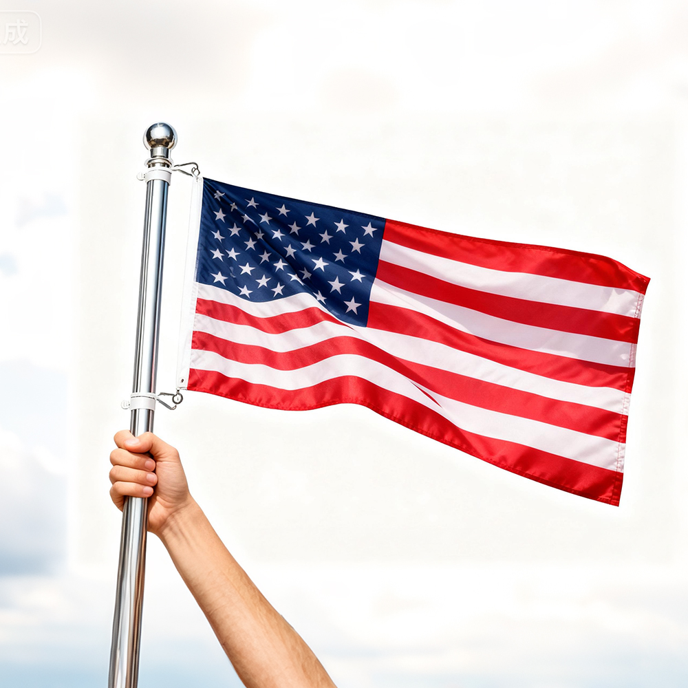 5FT Heavy Duty Flag Pole Stand Holder Bracket House Aluminium Alloy Flagpole