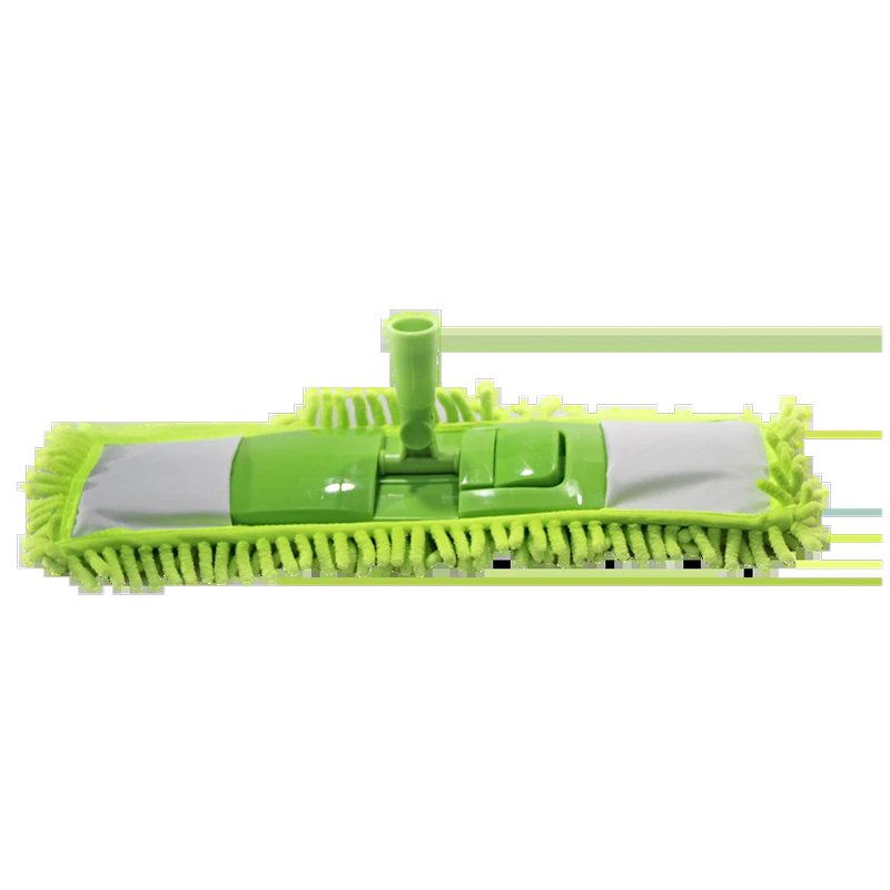 Folding and Adjustable 360 Plastic Microfibre Mop with Handle - Random Colour