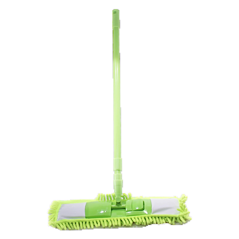 Folding and Adjustable 360 Plastic Microfibre Mop with Handle - Random Colour