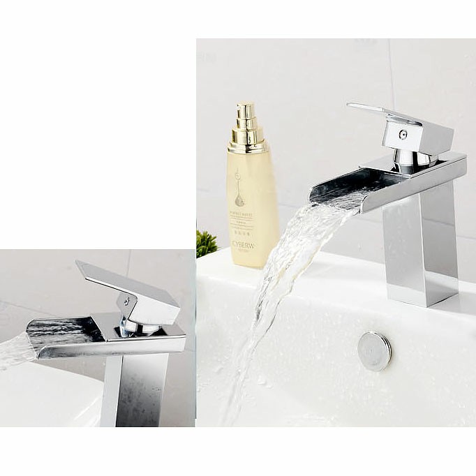 Full Copper Bathroom Sink Mixer Tap with A Pair of 60cm Hose