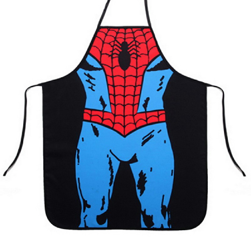 Funny Cooking Kitchen Apron Novelty Dinner Party Aprons - Spiderman