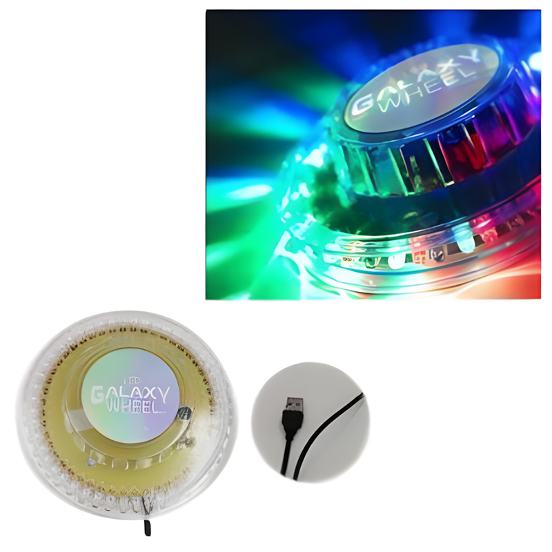 Galaxy Wheel 48 Leds Disco Stage Lamp USB Dazzling Color Led light