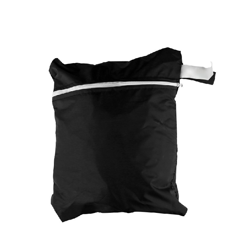 Garden Folding Chair Cover Reclining Sun Lounger Cover Waterproof UV Resistant - Black.