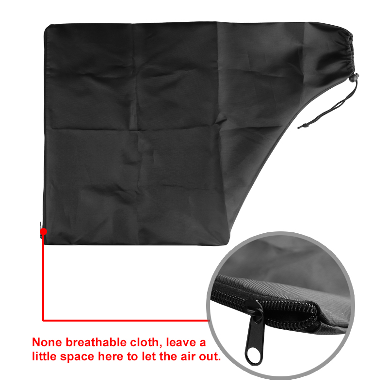 Garden Leaf Grass Blower Bag Shredder Collection Sack Vacuum Storage Replacement Black