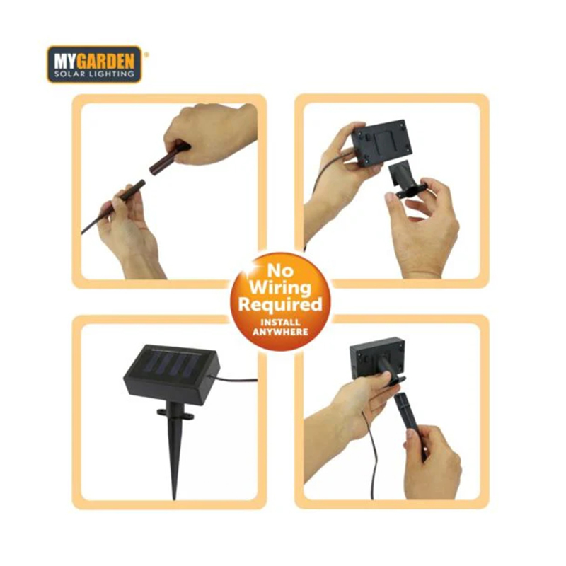 Garden Solar Powered Petal Lights Bright White 71cm 36 LED