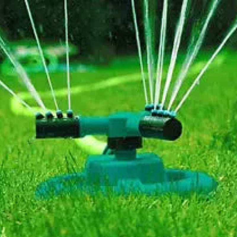 Garden Sprinkler 360 degree Rotating Sprinklers with 3 Nozzles for Yard
